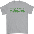 Animals Are Friends Not Food Vegan Mens T-Shirt 100% Cotton Sports Grey
