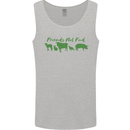 Animals Are Friends Not Food Vegan Mens Vest Tank Top Sports Grey