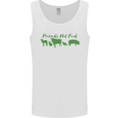 Animals Are Friends Not Food Vegan Mens Vest Tank Top White