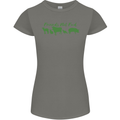 Animals Are Friends Not Food Vegan Womens Petite Cut T-Shirt Charcoal