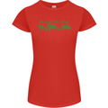 Animals Are Friends Not Food Vegan Womens Petite Cut T-Shirt Red