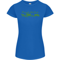 Animals Are Friends Not Food Vegan Womens Petite Cut T-Shirt Royal Blue