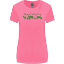 Animals Are Friends Not Food Vegan Womens Wider Cut T-Shirt Azalea