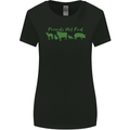 Animals Are Friends Not Food Vegan Womens Wider Cut T-Shirt Black