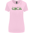 Animals Are Friends Not Food Vegan Womens Wider Cut T-Shirt Light Pink