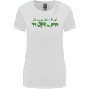 Animals Are Friends Not Food Vegan Womens Wider Cut T-Shirt White