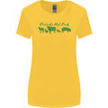 Animals Are Friends Not Food Vegan Womens Wider Cut T-Shirt Yellow