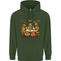 Animals Funny Wildlife Poker Game Cards Childrens Kids Hoodie Forest Green