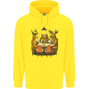 Animals Funny Wildlife Poker Game Cards Childrens Kids Hoodie Yellow