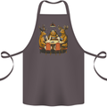 Animals Funny Wildlife Poker Game Cards Cotton Apron 100% Organic Dark Grey