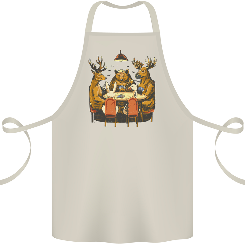 Animals Funny Wildlife Poker Game Cards Cotton Apron 100% Organic Natural