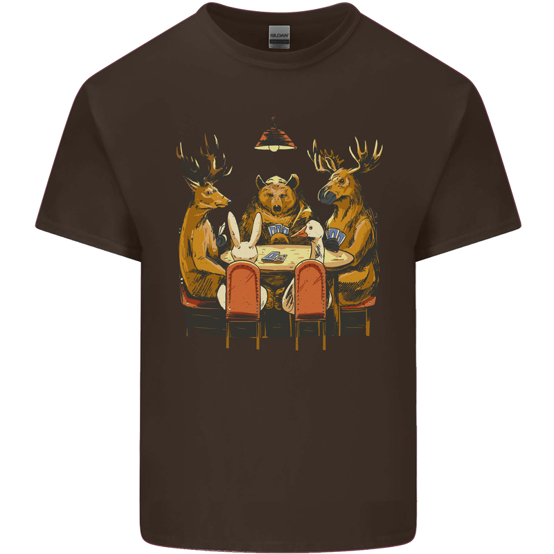Animals Funny Wildlife Poker Game Cards Kids T-Shirt Childrens Chocolate