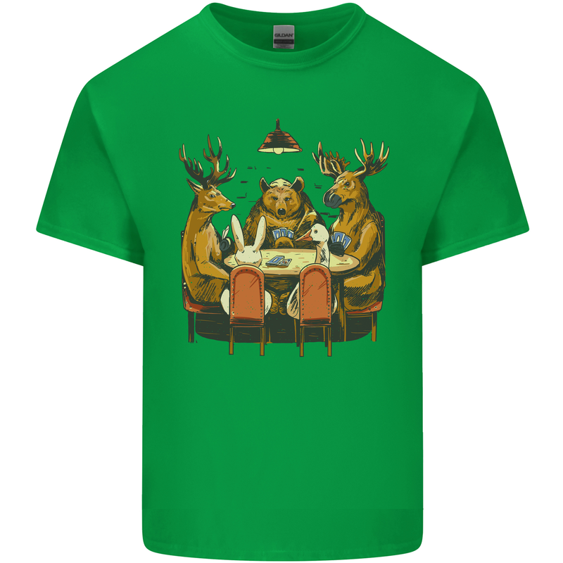 Animals Funny Wildlife Poker Game Cards Kids T-Shirt Childrens Irish Green