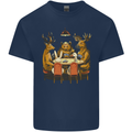 Animals Funny Wildlife Poker Game Cards Kids T-Shirt Childrens Navy Blue