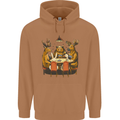 Animals Funny Wildlife Poker Game Cards Mens 80% Cotton Hoodie Caramel Latte