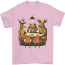 Animals Funny Wildlife Poker Game Cards Mens T-Shirt Cotton Gildan Light Pink