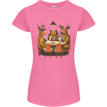 Animals Funny Wildlife Poker Game Cards Womens Petite Cut T-Shirt Azalea