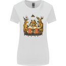 Animals Funny Wildlife Poker Game Cards Womens Wider Cut T-Shirt White