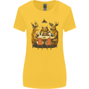 Animals Funny Wildlife Poker Game Cards Womens Wider Cut T-Shirt Yellow