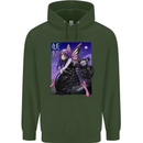 Anime Fairy Biker Japan Motorbike Motorcyle Childrens Kids Hoodie Forest Green