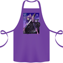 Anime Fairy Biker Japan Motorbike Motorcyle Cotton Apron 100% Organic Purple