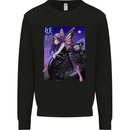 Anime Fairy Biker Japan Motorbike Motorcyle Kids Sweatshirt Jumper Black