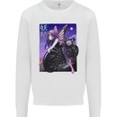 Anime Fairy Biker Japan Motorbike Motorcyle Kids Sweatshirt Jumper White
