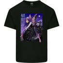 Anime Fairy Biker Japan Motorbike Motorcyle Mens Cotton T-Shirt Tee Top Black