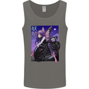 Anime Fairy Biker Japan Motorbike Motorcyle Mens Vest Tank Top Charcoal