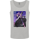 Anime Fairy Biker Japan Motorbike Motorcyle Mens Vest Tank Top Sports Grey