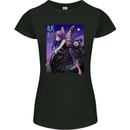 Anime Fairy Biker Japan Motorbike Motorcyle Womens Petite Cut T-Shirt Black