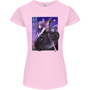 Anime Fairy Biker Japan Motorbike Motorcyle Womens Petite Cut T-Shirt Light Pink