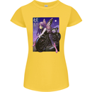 Anime Fairy Biker Japan Motorbike Motorcyle Womens Petite Cut T-Shirt Yellow