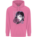 Anime Girl With Flowers Mens 80% Cotton Hoodie Azelea