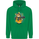 Anime Gun Girl Childrens Kids Hoodie Irish Green