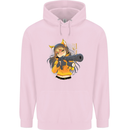 Anime Gun Girl Childrens Kids Hoodie Light Pink