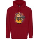 Anime Gun Girl Childrens Kids Hoodie Red