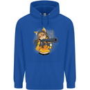 Anime Gun Girl Childrens Kids Hoodie Royal Blue
