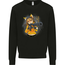 Anime Gun Girl Kids Sweatshirt Jumper Black