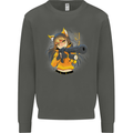 Anime Gun Girl Kids Sweatshirt Jumper Storm Grey