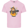 Anime Gun Girl Kids T-Shirt Childrens Light Pink