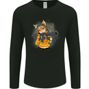 Anime Gun Girl Mens Long Sleeve T-Shirt Black