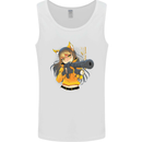 Anime Gun Girl Mens Vest Tank Top White