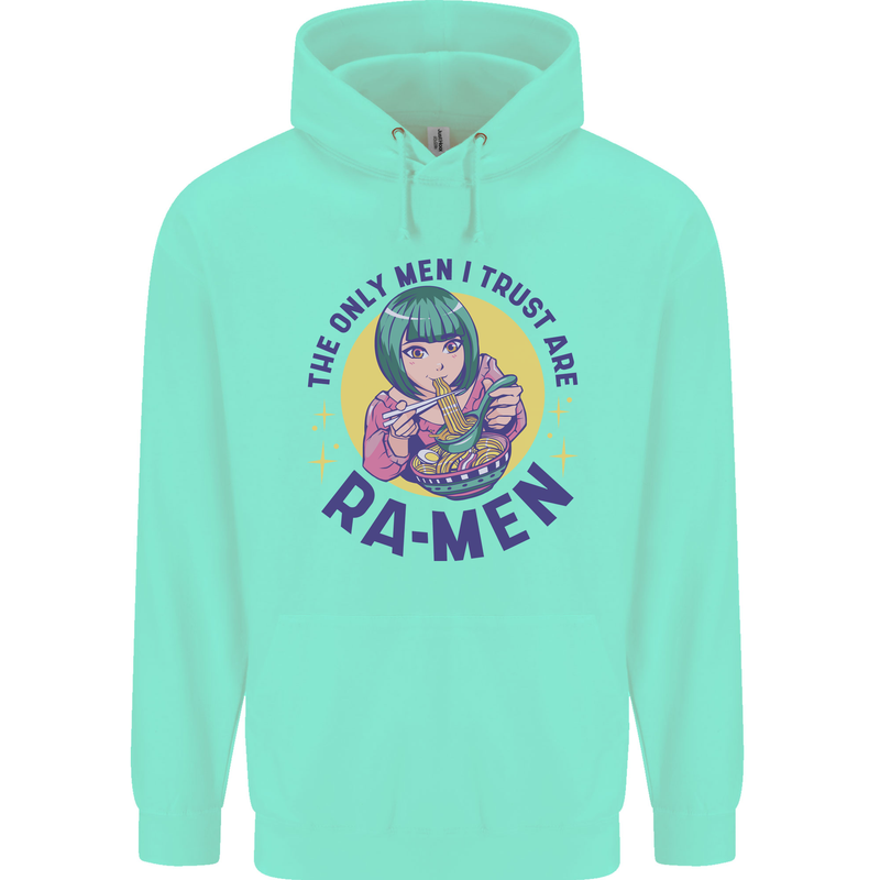 Anime Ra Men Childrens Kids Hoodie Peppermint