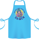 Anime Ra Men Cotton Apron 100% Organic Turquoise