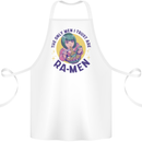 Anime Ra Men Cotton Apron 100% Organic White