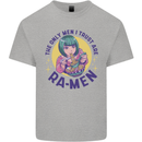 Anime Ra Men Kids T-Shirt Childrens Sports Grey