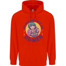 Anime Ra Men Mens 80% Cotton Hoodie Bright Red