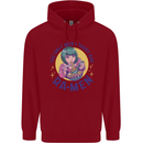 Anime Ra Men Mens 80% Cotton Hoodie Red