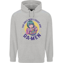 Anime Ra Men Mens 80% Cotton Hoodie Sports Grey